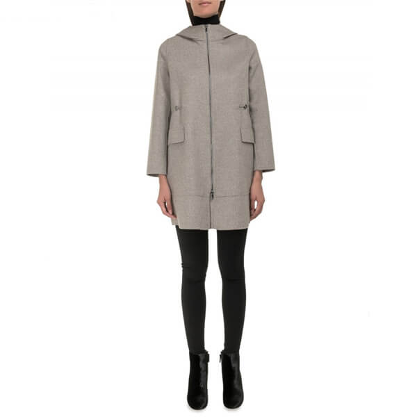 マックスマーラ ウール&カシミア フード付き コート 偽物