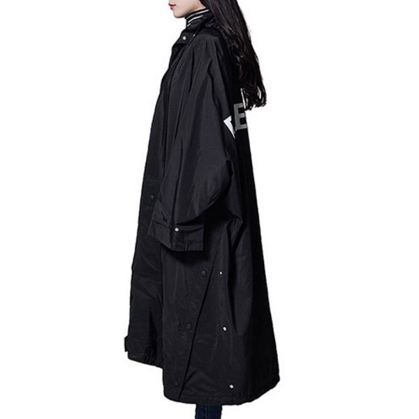 バレンシアガ★パロディオペラ?コピーレインコート back logo opera rain coat black
