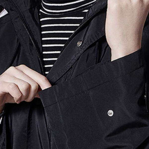 バレンシアガ★パロディオペラ?コピーレインコート back logo opera rain coat black