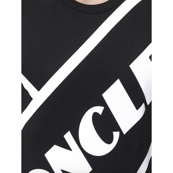 モンクレール Tシャツ 偽物プリント MONCLER 半そでクルーネックメンズTシャツ