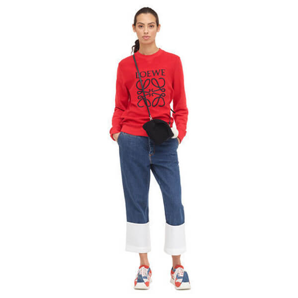 【18AW NEW】ロエベ トレーナー コピーロエベ_women/Anagram Sweatshirt スウェット/レッド