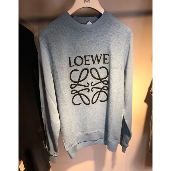 ロエベ トレーナー 偽物_women/Anagram Sweatshirt スウェット/ブルー