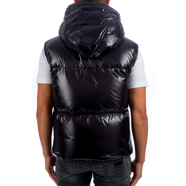 2021秋冬 新作 国内未入荷 モンクレール偽物 AGNEAUX ロゴ ダウンベスト ブラック 1A51C 00 68950 999