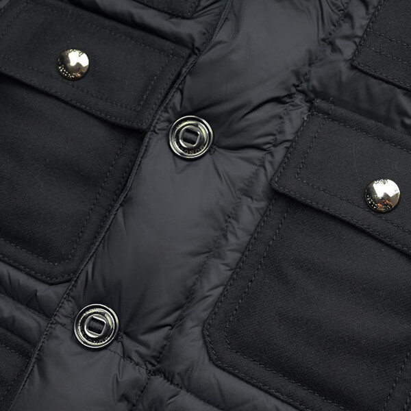 MONCLER モンクレール ウール切替ダウンジャケットRILLIEUX