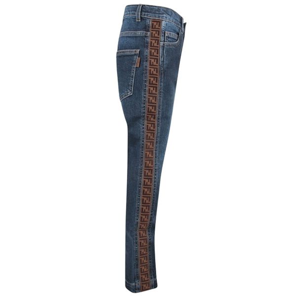 春夏☆フェンディコピーサイドFF柄デニム 10~14歳/大人OK?