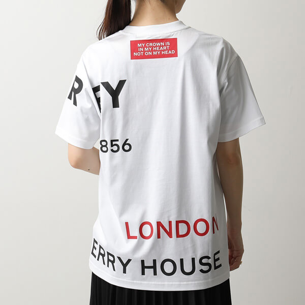 【バーバリー】プリントコット オーバーサイズTシャツ偽物 t25