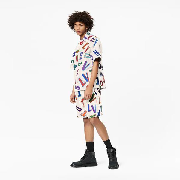 ?ヴィトンxNBA 組み合わせ素敵です エレガント バスケットボール シャツ 偽物 ロゴ 1A8WR2