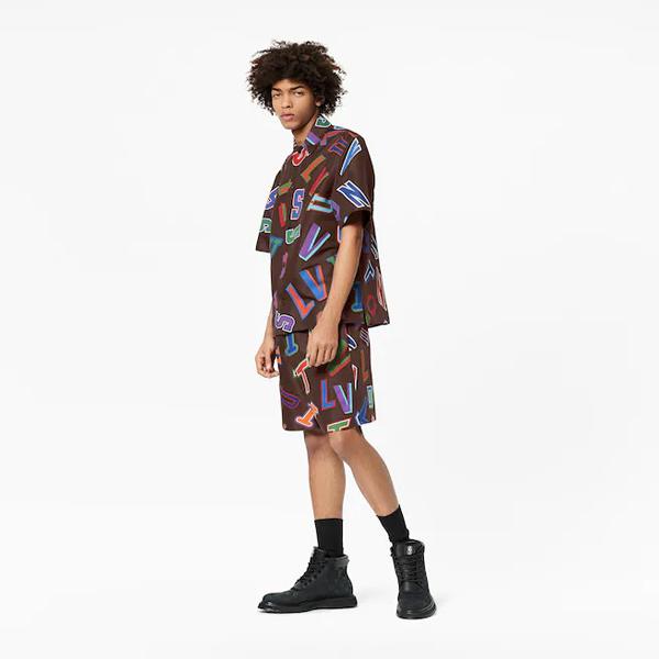 ?ヴィトンxNBA 組み合わせ素敵です エレガント バスケットボール シャツ 偽物 ロゴ 1A8WR2