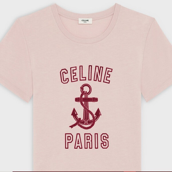 新作【セリーヌ】アンカー Tシャツ コピー/コットン 2X585114L.01BI