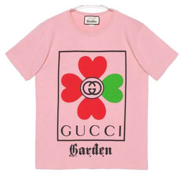 グッチガーデン★オーバーサイズ フラワー ロゴTシャツ偽物 関送込
