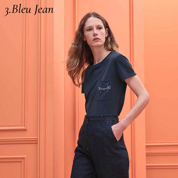 【エルメス】肌触りのいいコットンTシャツ 偽物レディース T-shirt