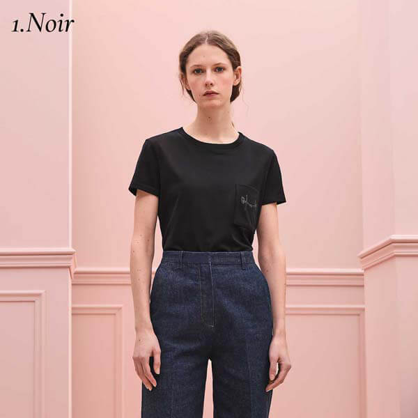 【エルメス】肌触りのいいコットンTシャツ 偽物レディース T-shirt