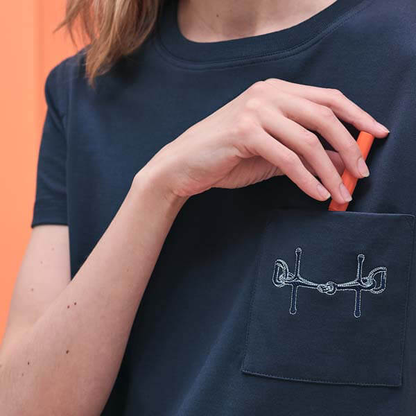 【エルメス】肌触りのいいコットンTシャツ 偽物レディース T-shirt