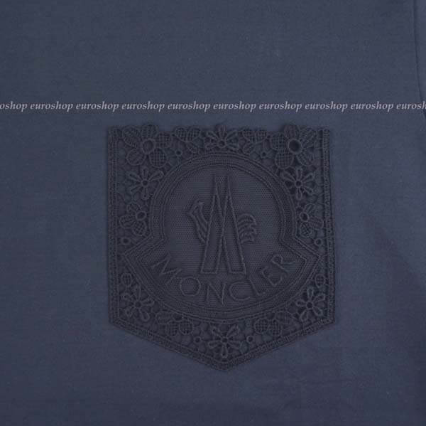 モンクレール レースポケット付き ロゴ入り Tシャツ コピー?80508008390X