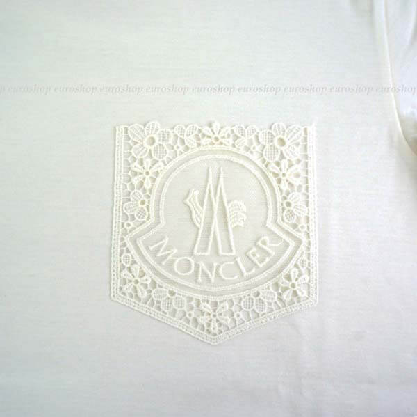 モンクレール レースポケット付き ロゴ入り Tシャツ コピー?80508008390X