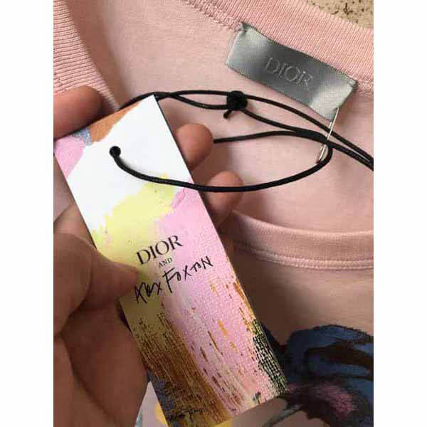 関税?送料込 ディオール TシャツコピーAND ALEX FOXTON フラワー プリント