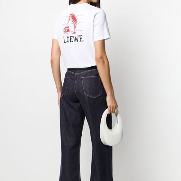 【大人気】ロエベ Tシャツ偽物 ロゴ カットソー アニマルズプリント