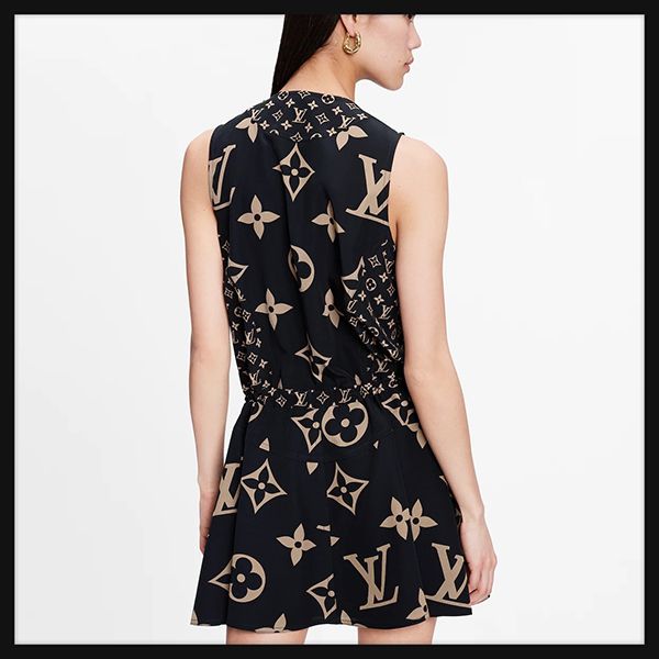 人気?ルイヴィトン ☆ノースリーブ ドレス ワンピース偽物1A927G 1A927M