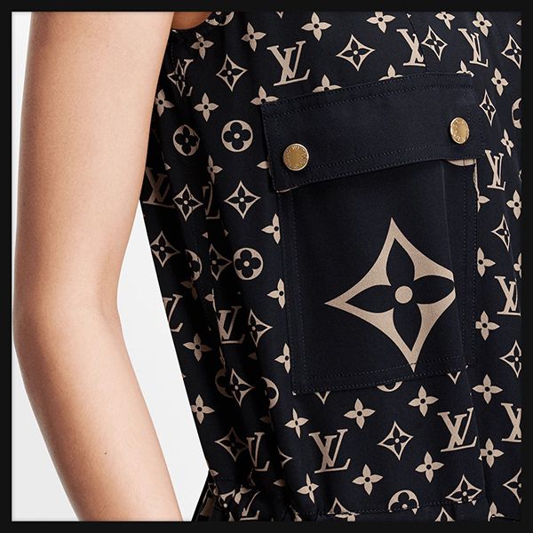 人気?ルイヴィトン ☆ノースリーブ ドレス ワンピース偽物1A927G 1A927M