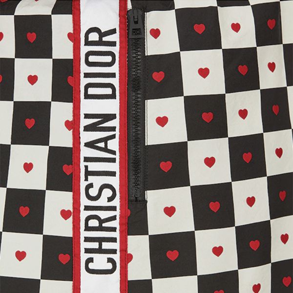 ディオール 偽物フード付きワンピース CD ロゴ ハート柄 女157R40A2732_X0835