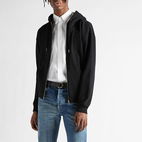 国内発送 セリーヌ ロゴプリントコピー ジッパーフーディー