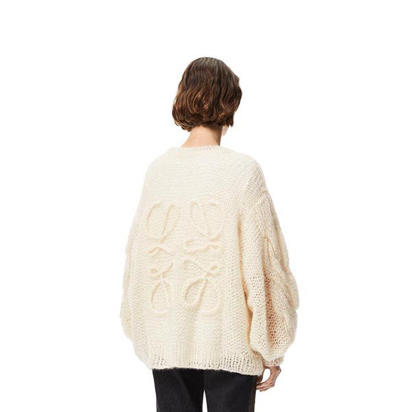 ロエベ☆モヘア アナグラム ニット コピーカーディガン オーバーサイズ S817Y16K11