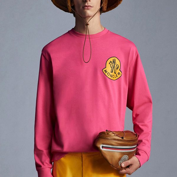 【モンクレール】Genius 1952新作 オレンジロゴ LongTシャツ偽物 G20928D0000783927545