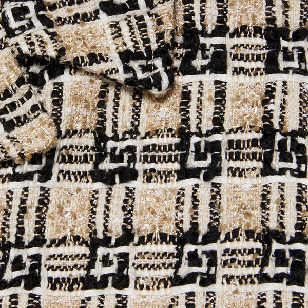 21AW グッチ ワンピース 偽物?スクエアGチェック柄ツイード半袖 657986 ZAGLP 2108