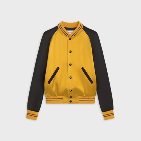 【大人気】セリーヌ テテ?ィシ?ャケット 偽物/ スタッズ付き サテン テディジャケット 2V87C851C.27ED