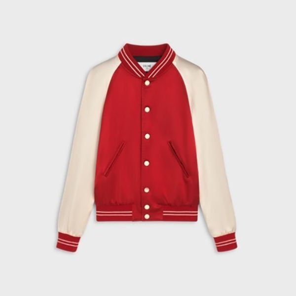 【大人気】セリーヌ テテ?ィシ?ャケット 偽物/ スタッズ付き サテン テディジャケット 2V87C851C.27ED