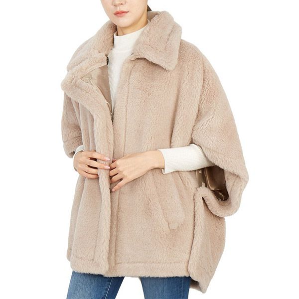 すぐに届く☆*マックスマーラ ポンチョ 偽物*テディベア ケープ