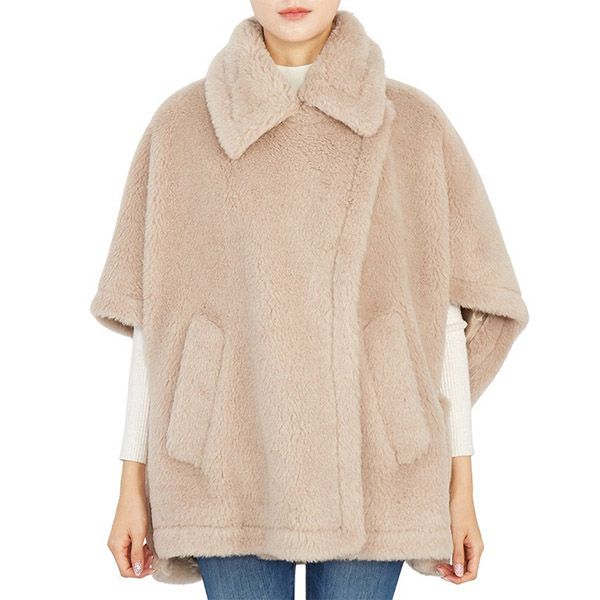 すぐに届く☆*マックスマーラ ポンチョ 偽物*テディベア ケープ