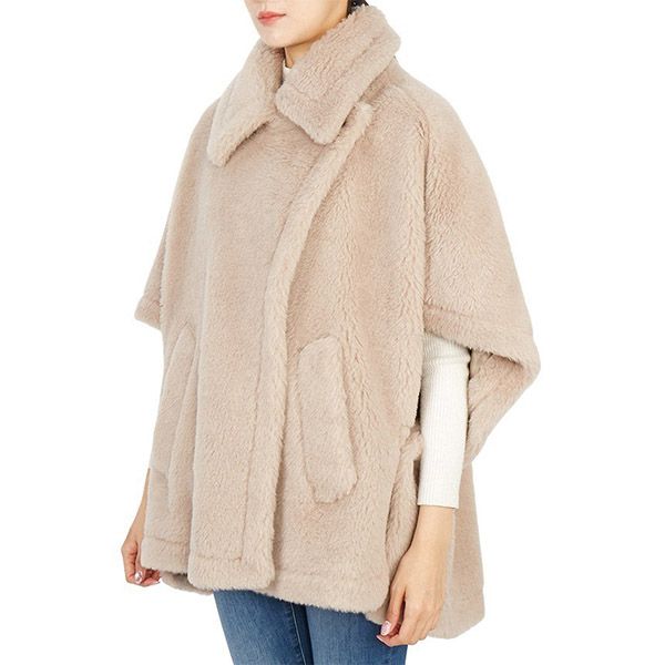 すぐに届く☆*マックスマーラ ポンチョ 偽物*テディベア ケープ