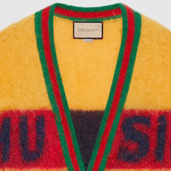 グッチ 100周年記念 コピー★限定!ブラッシュドモヘア カーディガン 即納 676847XKB5A7244