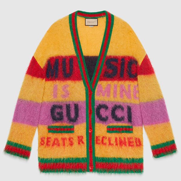 グッチ 100周年記念 コピー★限定!ブラッシュドモヘア カーディガン 即納 676847XKB5A7244