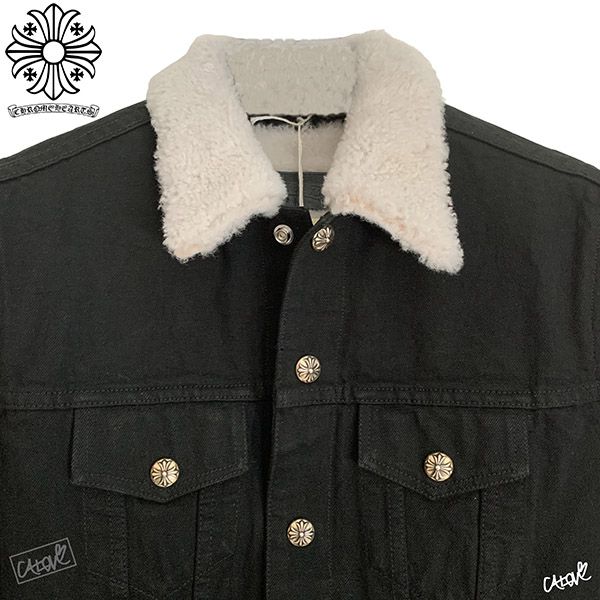 クロムハーツ デニムジャケット 偽物 モーターブレス ブラック