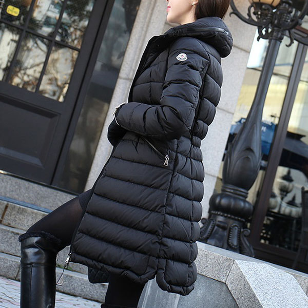 モンクレール フラメッテ 2021☆大人気ロングダウンコート コピー? ブラック