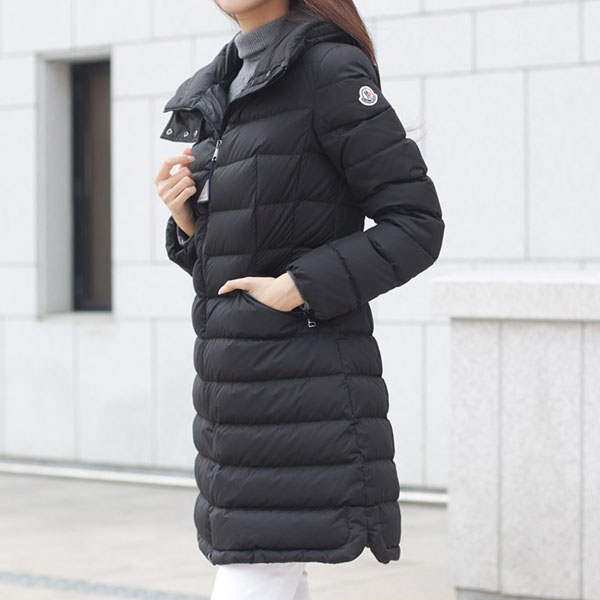 モンクレール フラメッテ 2021☆大人気ロングダウンコート コピー? ブラック