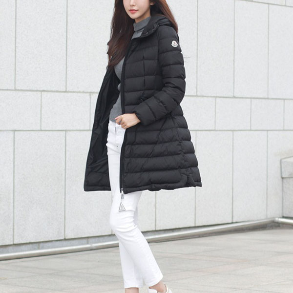 モンクレール フラメッテ 2021☆大人気ロングダウンコート コピー? ブラック