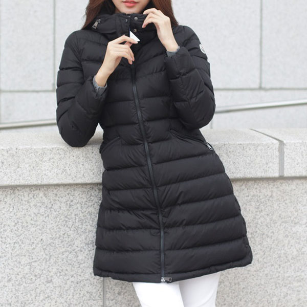 モンクレール フラメッテ 2021☆大人気ロングダウンコート コピー? ブラック