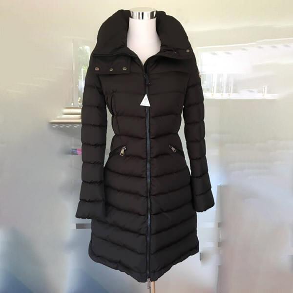 モンクレール フラメッテ 2021☆大人気ロングダウンコート コピー? ブラック