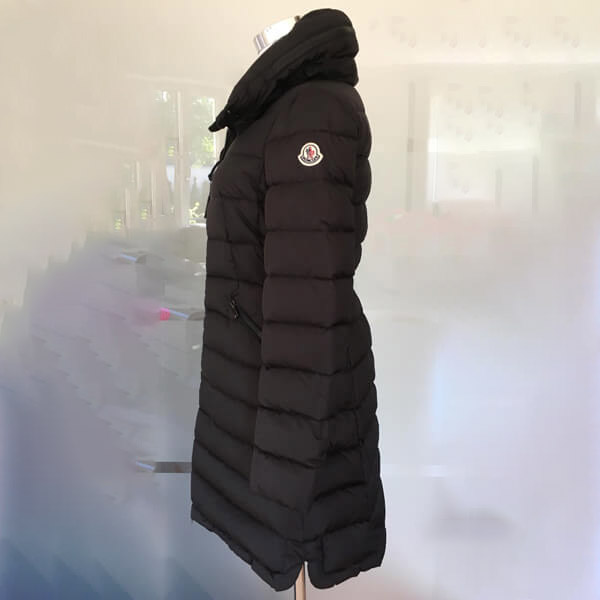 モンクレール フラメッテ 2021☆大人気ロングダウンコート コピー? ブラック