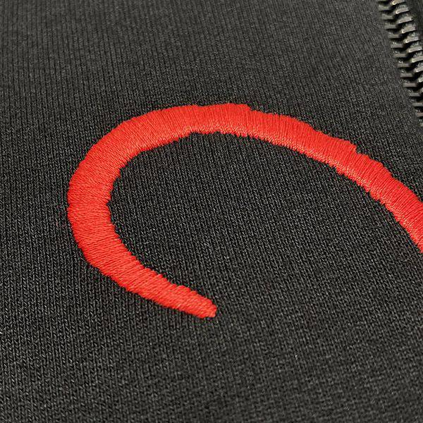 フェンディ 刺繍ロゴ ジップパーカー スーパーコピー