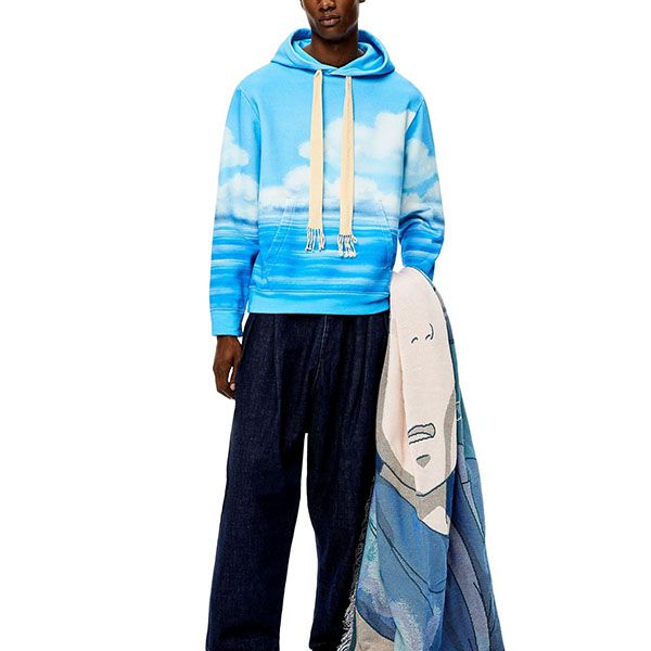 ロエベ×ジブリ 偽物 カオナシ フーディー ロゴ刺繍入りH848Y25X03