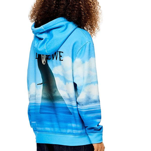 ロエベ×ジブリ 偽物 カオナシ フーディー ロゴ刺繍入りH848Y25X03