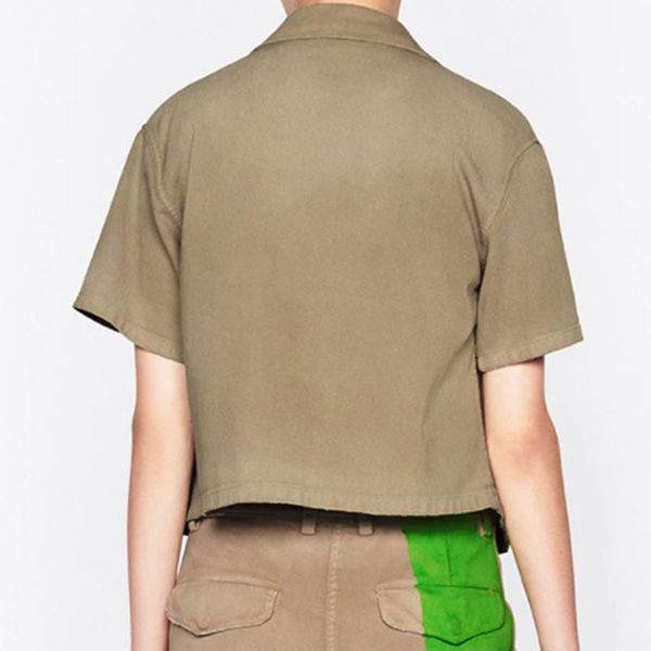 ディオール コピー ブラウス ショートスリーブ コットン BEE 刺繍 227B39A3339X1719