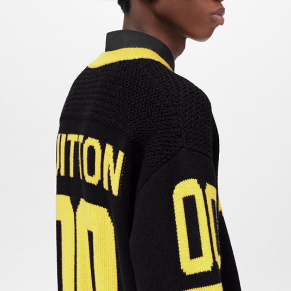 ルイヴィトン/フットボール オーバーニット偽物 バージンウール1A9TAX