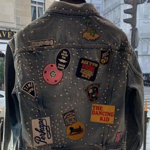 21SS【セリーヌ】ルーズトラッカージャケット/ウォッシュ デニム 偽物 2Q245646M.08SW