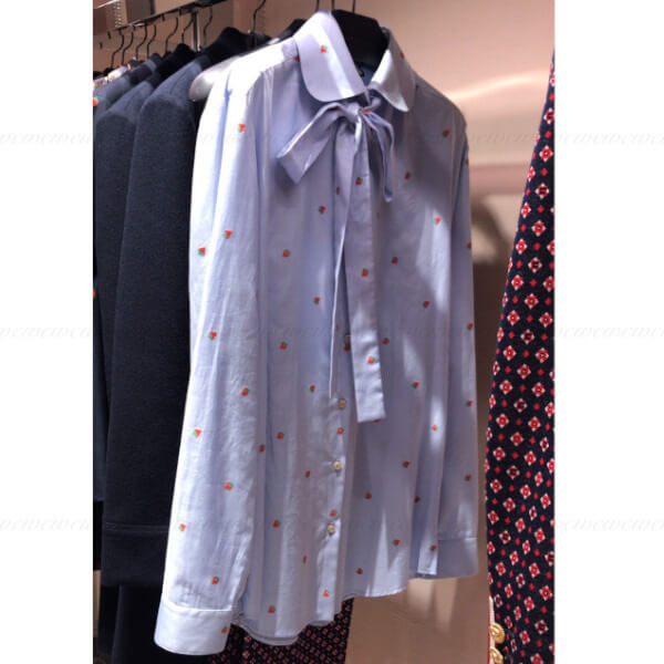 すぐ届く∞グッチ国内発 ボウタイシャツ 偽物 577059