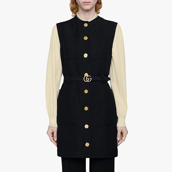 グッチ ダブル G付き カディ シルクウール ベスト コピー 609245 Z8AH7 1000REDWHITE